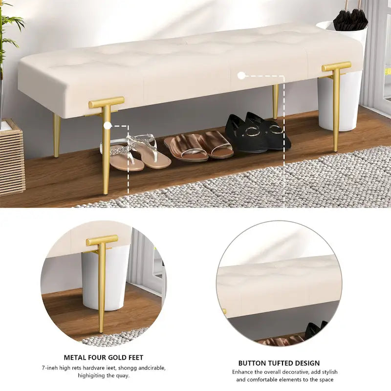 48 bancs ottomans modernes pour chambre à coucher, salon, entrée