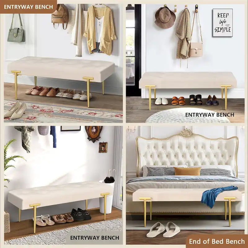 48 bancs ottomans modernes pour chambre à coucher, salon, entrée