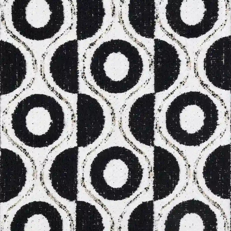 Causeuse moderne en chenille blanche avec coussins décoratifs