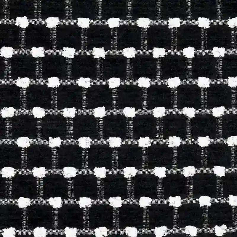 Causeuse moderne en chenille blanche avec coussins décoratifs