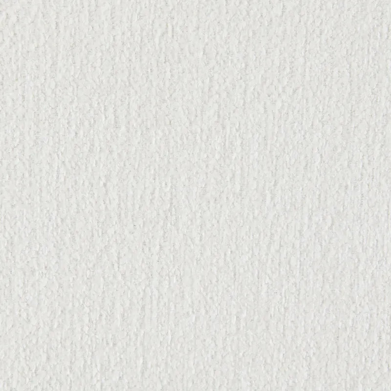 Causeuse moderne en chenille blanche avec coussins décoratifs