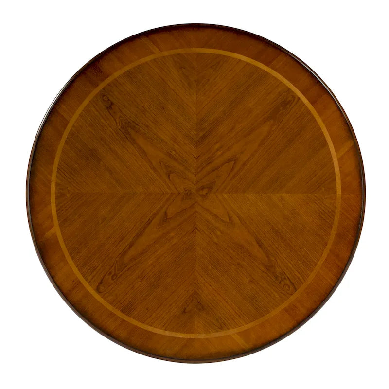 Table de foyer piédestal cannelée de 36 po