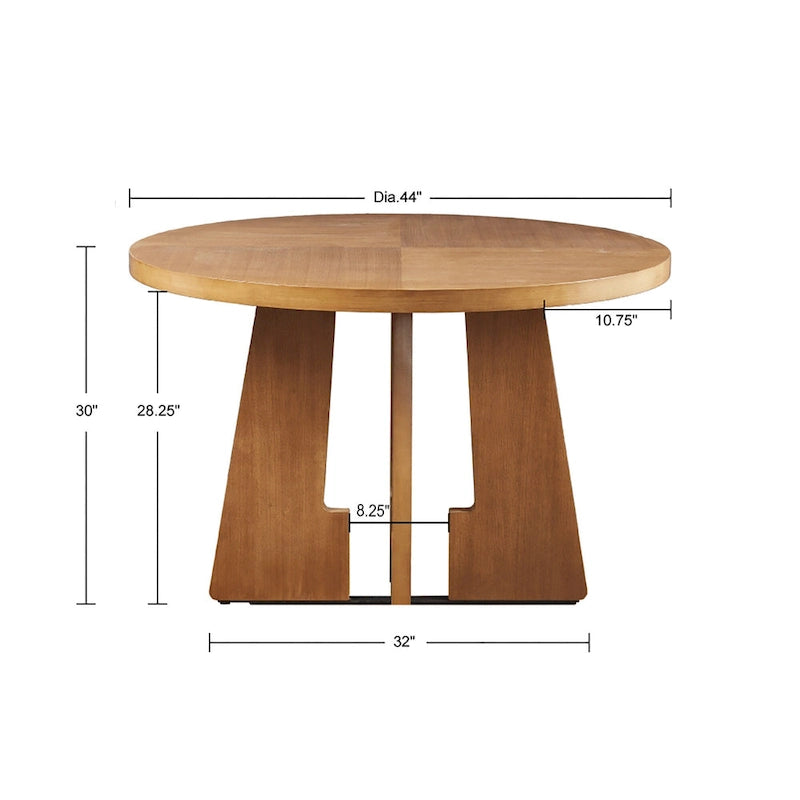 Table à manger ronde 44 - Pacanier