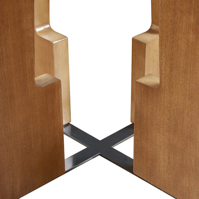 Table à manger ronde 44 - Pacanier