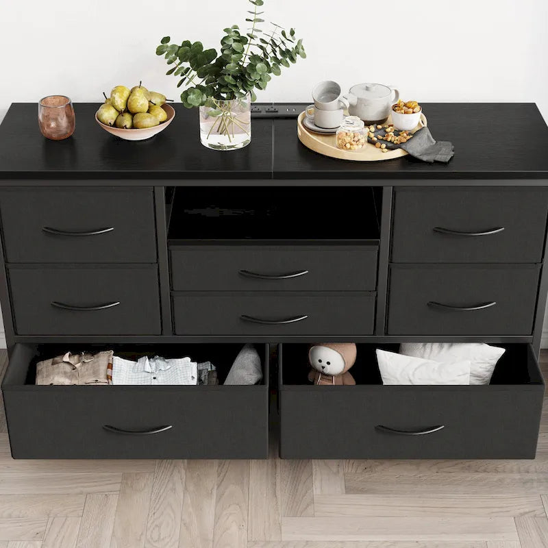 Meuble TV et commode avec prises de courant CA