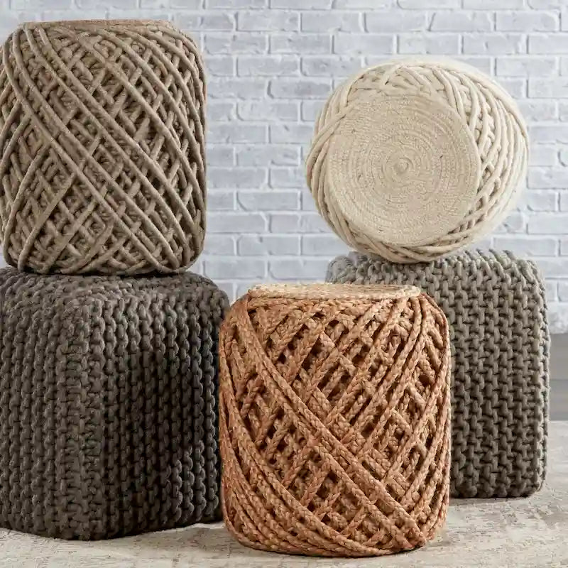 Pouf cylindrique