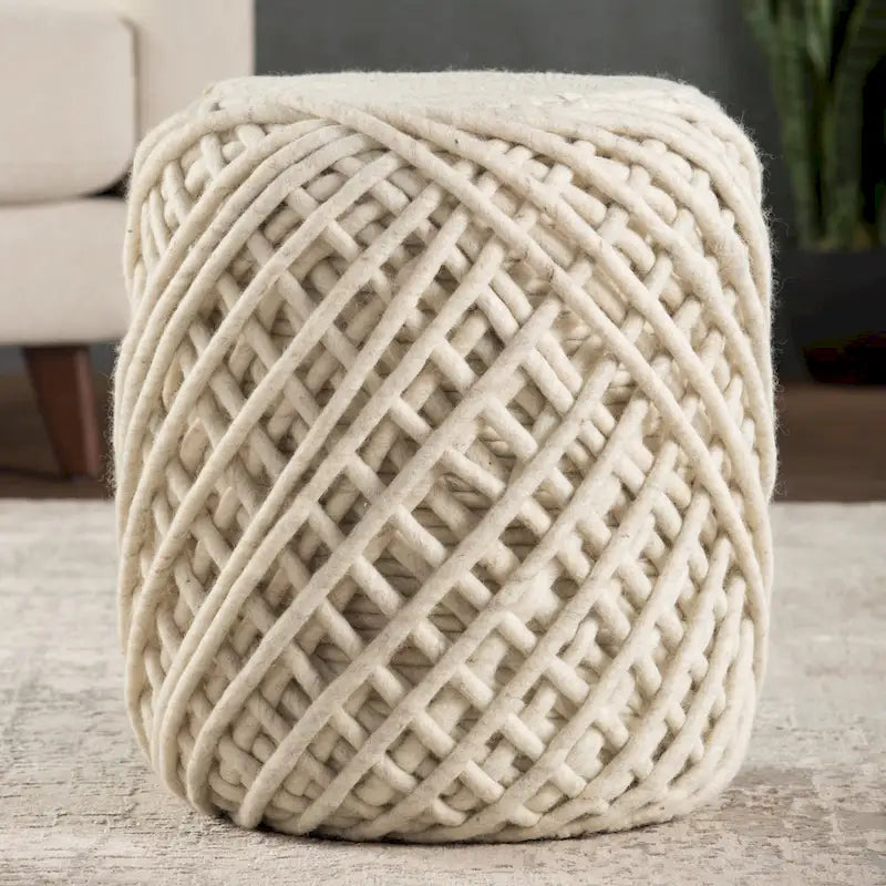 Pouf cylindrique