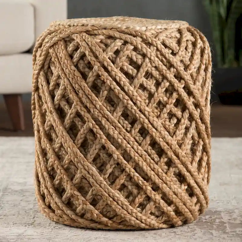 Pouf cylindrique