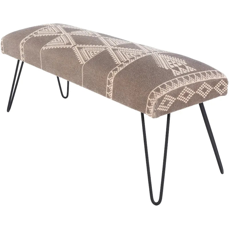 Banc capitonné bohème moderne