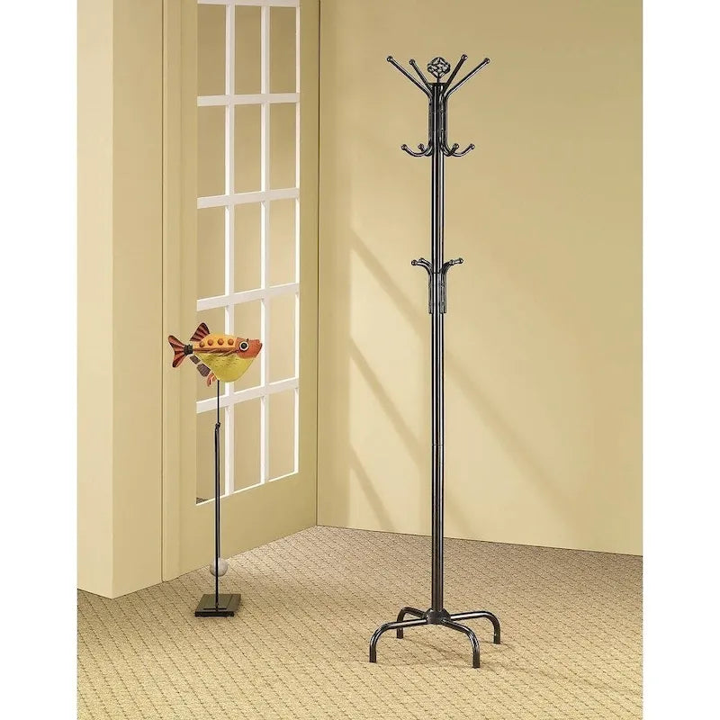 Porte-manteau en métal noir