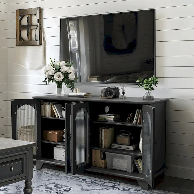 Meuble TV avec rangement pour téléviseurs jusqu'à 45 pouces - 45*26*16