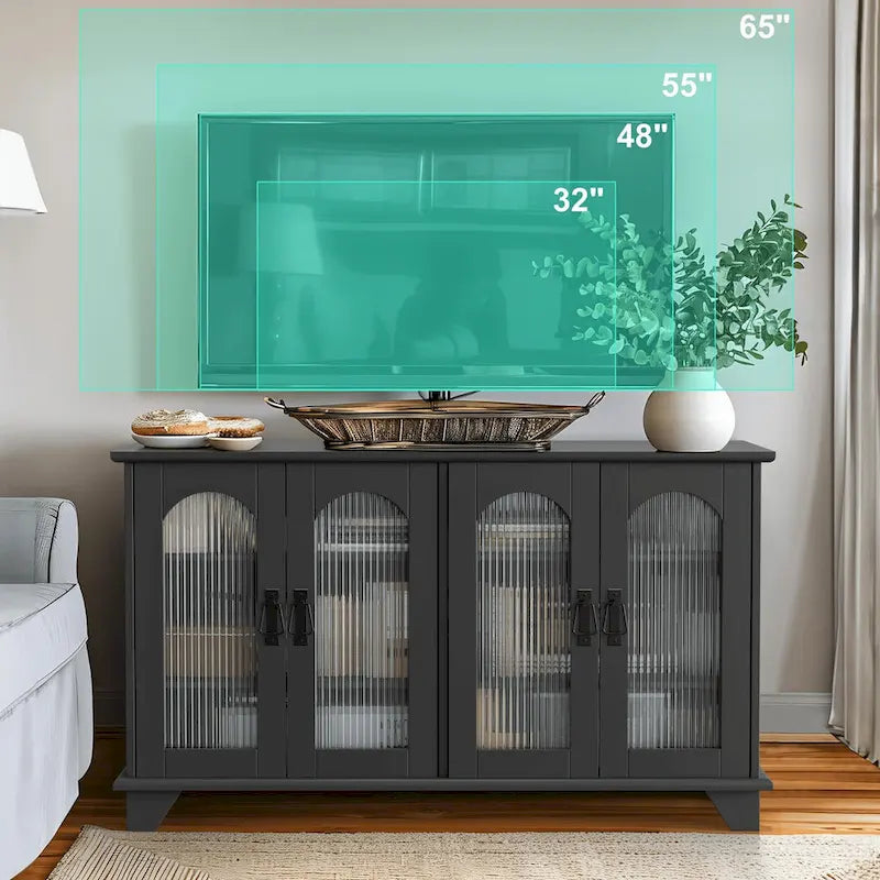 Meuble TV avec rangement pour téléviseurs jusqu'à 45 pouces - 45*26*16