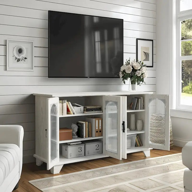 Meuble TV avec rangement pour téléviseurs jusqu'à 45 pouces - 45*26*16