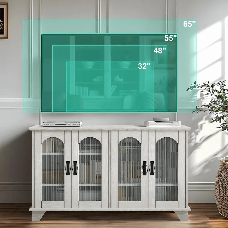 Meuble TV avec rangement pour téléviseurs jusqu'à 45 pouces - 45*26*16