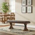 Copper Grove Sieben Brown Bench with Cushion