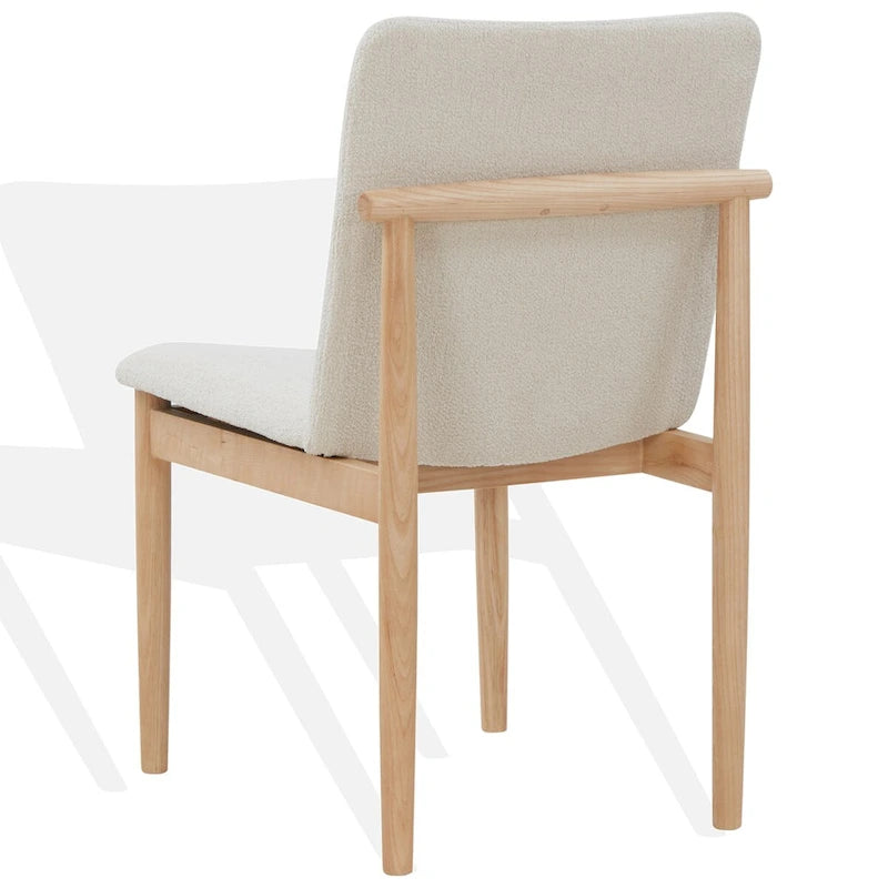 Chaise de salle à manger tapissée Boucle
