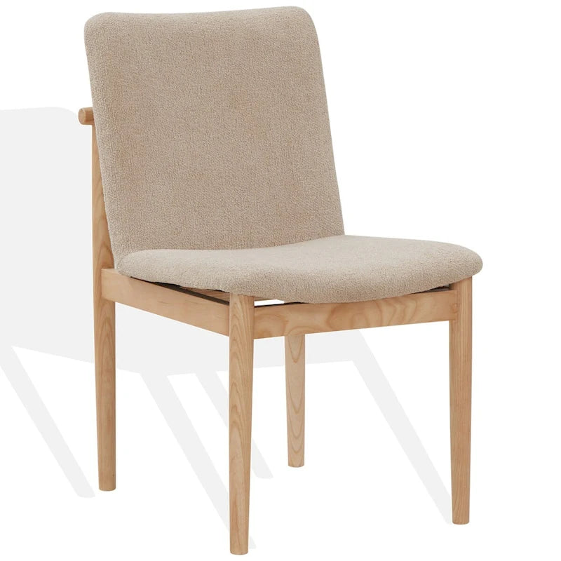 Chaise de salle à manger tapissée Boucle