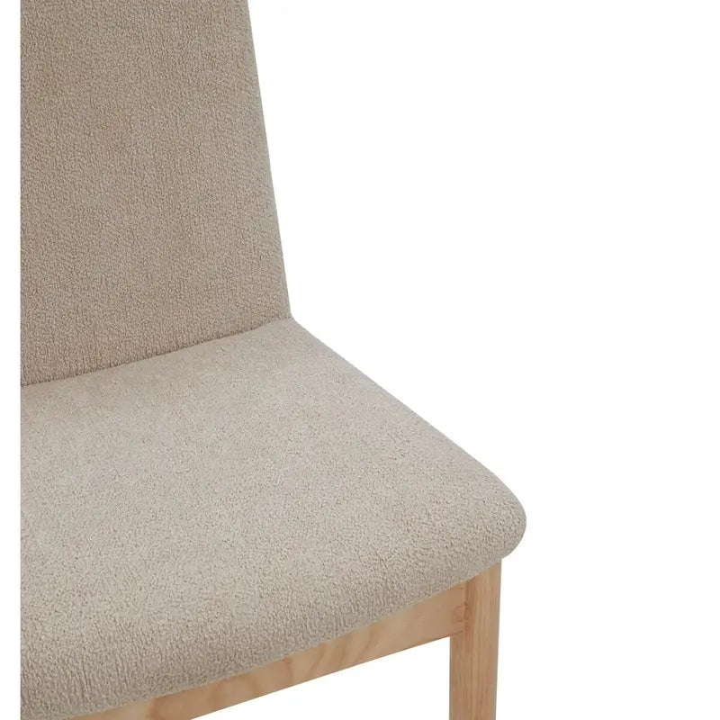 Chaise de salle à manger tapissée Boucle