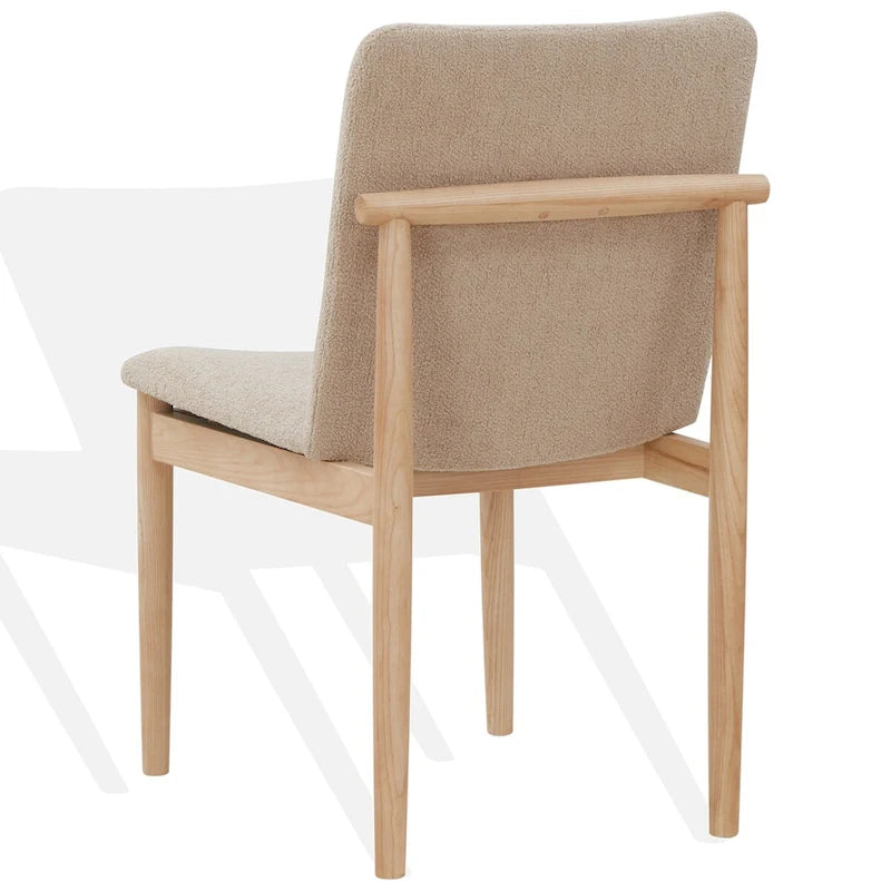 Chaise de salle à manger tapissée Boucle